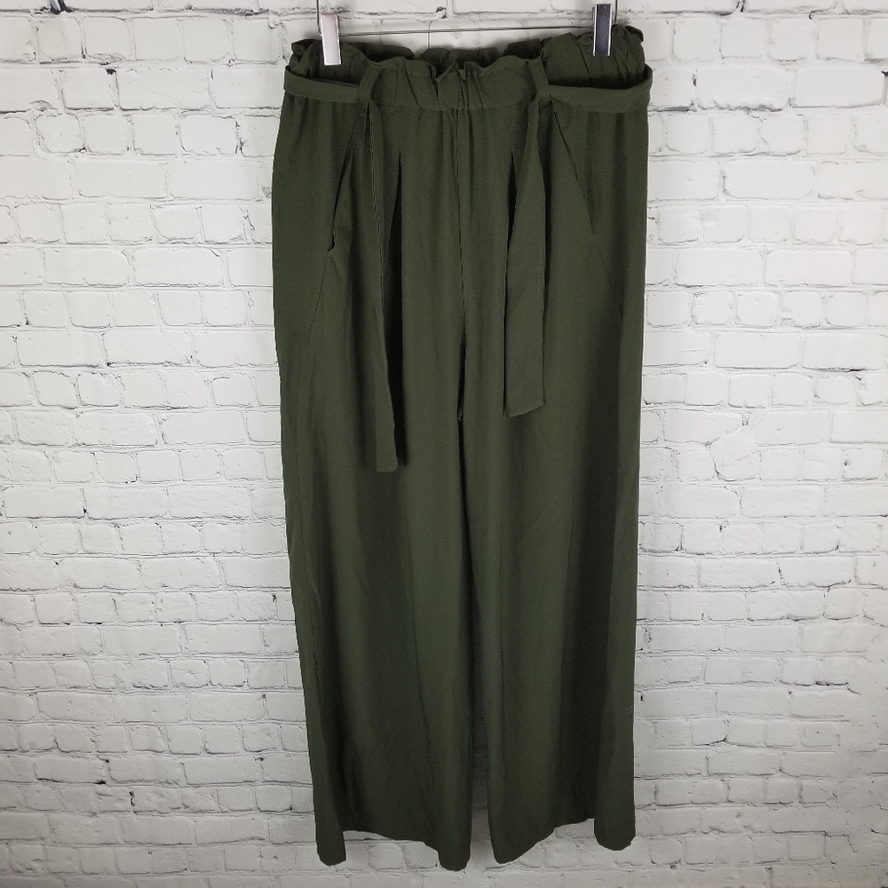 ALL IN MOTION | wide leg paper bag waist stretch pants